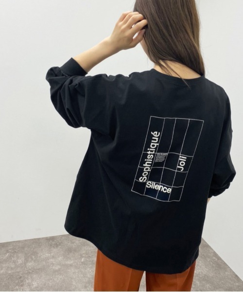 apres jour mignon（アプレジュールミニョン）の「アソートスリットロンＴ３【ZOZOTOWN限定アイテム】（Tシャツ/カットソー・レディース・ダークブルー/ブラック系その他2/オフホワイト/ブラック系その他/ホワイト系その他3/ホワイト系その他2/ホワイト系その他/アイボリー/ブルー系その他/ブラック/パープル・フリー/X-LARGE）」の6枚目の写真