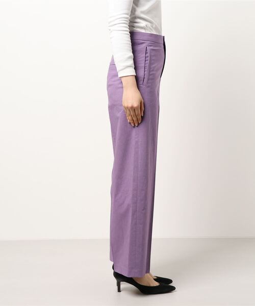 RIVE DROITE（リヴドロワ）の「リネン混センタープレスワイドパンツ（その他パンツ・レディース・ミント/パープル・FREE）」の3枚目の写真