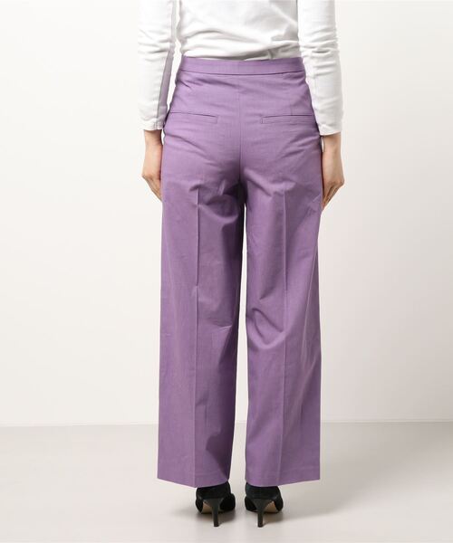 RIVE DROITE（リヴドロワ）の「リネン混センタープレスワイドパンツ（その他パンツ・レディース・ミント/パープル・FREE）」の4枚目の写真