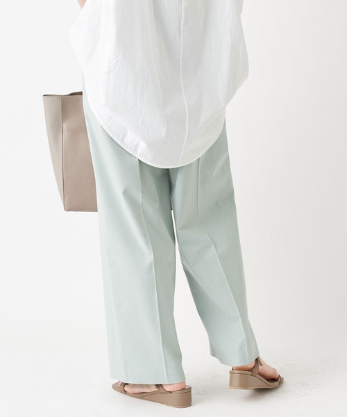 RIVE DROITE（リヴドロワ）の「リネン混センタープレスワイドパンツ（その他パンツ・レディース・ミント/パープル・FREE）」の7枚目の写真