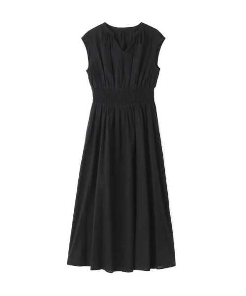 N.（N. Natural Beauty Basic）（エヌエヌナチュラルビューティーベーシック）の「【S Size Line】◆ハイウエストシャーリングマキシワンピース（ワンピース・レディース・ブラック/ネイビー/ブルー/ライトグリーン/グレイッシュベージュ・SMALL/MEDIUM）」の6枚目の写真