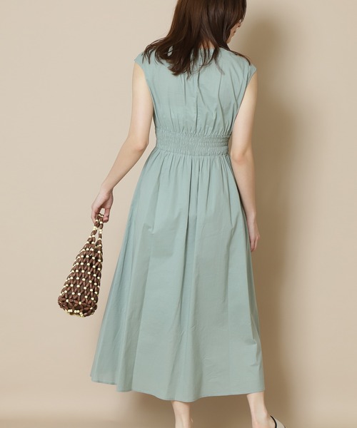 N.（N. Natural Beauty Basic）（エヌエヌナチュラルビューティーベーシック）の「【S Size Line】◆ハイウエストシャーリングマキシワンピース（ワンピース・レディース・ブラック/ネイビー/ブルー/ライトグリーン/グレイッシュベージュ・SMALL/MEDIUM）」の17枚目の写真