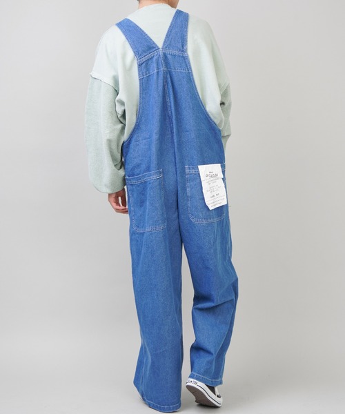 SPINNS（スピンズ）の「【ゆったりシルエット】デニムオーバーオール（サロペット/オーバーオール・メンズ・ネイビー/ブルー・M/L）」の6枚目の写真