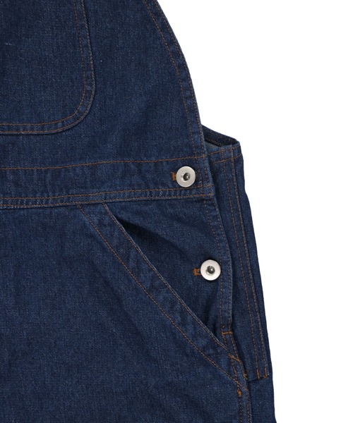 SPINNS（スピンズ）の「【ゆったりシルエット】デニムオーバーオール（サロペット/オーバーオール・メンズ・ネイビー/ブルー・M/L）」の14枚目の写真