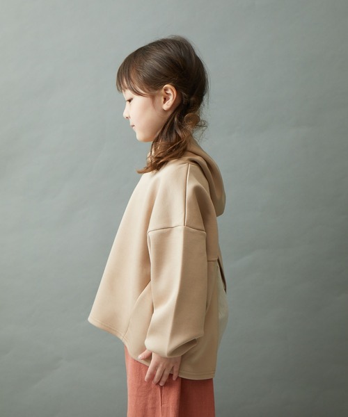 ＆yam（アンドヤム）の「バックスリットデザイン ダンボールパーカー（パーカー・キッズ・ピンク/ブルー/ベージュ/ブラック/ブラウン・110-120cm/120-130cm/130-140cm/150-160cm/140-150cm）」の20枚目の写真