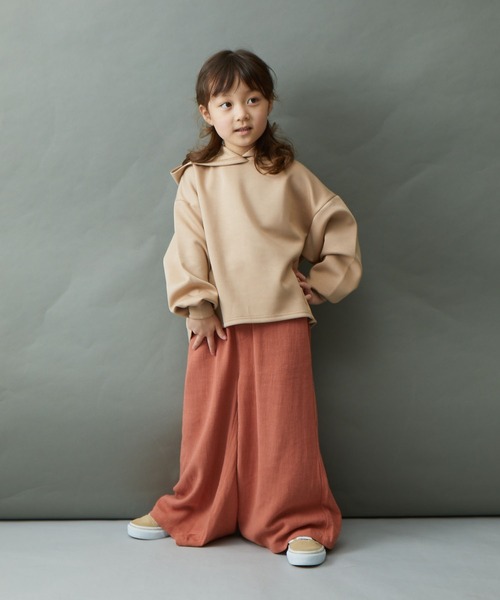 ＆yam（アンドヤム）の「バックスリットデザイン ダンボールパーカー（パーカー・キッズ・ピンク/ブルー/ベージュ/ブラック/ブラウン・110-120cm/120-130cm/130-140cm/150-160cm/140-150cm）」の15枚目の写真