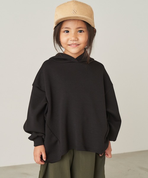 ＆yam（アンドヤム）の「バックスリットデザイン ダンボールパーカー（パーカー・キッズ・ピンク/ブルー/ベージュ/ブラック/ブラウン・110-120cm/120-130cm/130-140cm/150-160cm/140-150cm）」の22枚目の写真