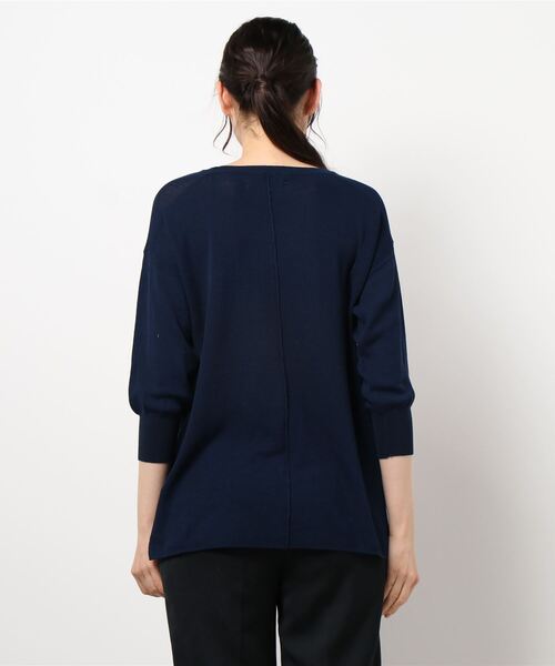 INTERPLANET（インタープラネット）の「センターラインニットプルオーバー（ニット/セーター・レディース・グリーン/ネイビー/レッド・FREE）」の5枚目の写真