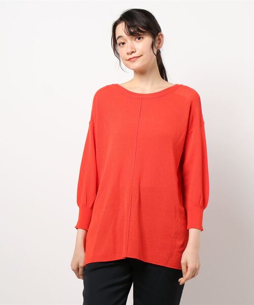 INTERPLANET（インタープラネット）の「センターラインニットプルオーバー（ニット/セーター・レディース・グリーン/ネイビー/レッド・FREE）」の9枚目の写真