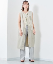 ミリタリーロングジレ