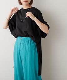 CIAOPANIC TYPY | 【USAコットン】スリットチュニックTee(Tシャツ/カットソー)
