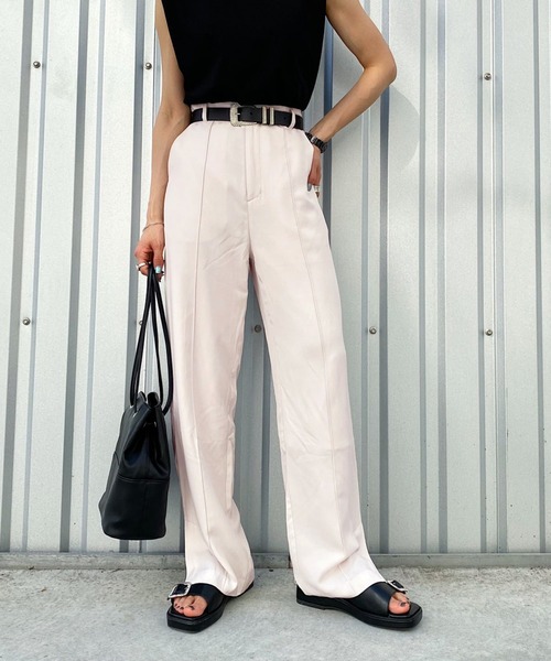 PAGEBOY（ページボーイ）の「シルキールーズセットアップパンツ（その他パンツ・レディース・ブラック/オリーブ/グレイッシュベージュ/ブルー系・FREE）」の22枚目の写真