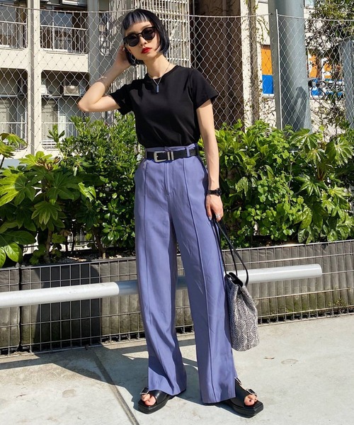 PAGEBOY（ページボーイ）の「シルキールーズセットアップパンツ（その他パンツ・レディース・ブラック/オリーブ/グレイッシュベージュ/ブルー系・FREE）」の17枚目の写真