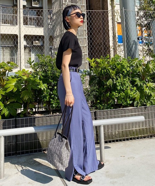 PAGEBOY（ページボーイ）の「シルキールーズセットアップパンツ（その他パンツ・レディース・ブラック/オリーブ/グレイッシュベージュ/ブルー系・FREE）」の20枚目の写真