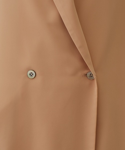 SALON adam et rope'（サロン アダム エ ロペ）の「サテンライクリラックスジャケット（テーラードジャケット・レディース・ベージュ/ブラック・FREE）」の9枚目の写真