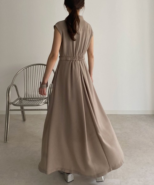 &g'aime（アンジェム）の「【&g'aime】シャツロングワンピース（ワンピース・レディース・ブラック/ライトグリーン/グレイッシュベージュ/テラコッタ・FREE）」の18枚目の写真