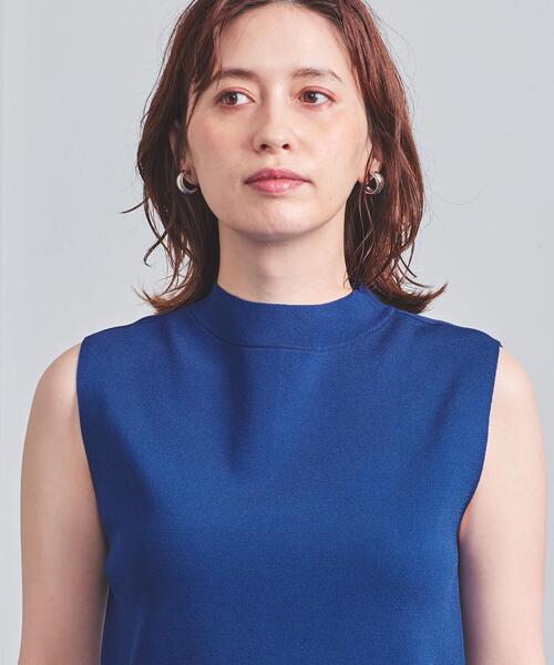 UNITED ARROWS ノースリーブネイビー/水色 UNITED ARROWS（ユナイテッドアローズ）の「UBCMD ボトルネック