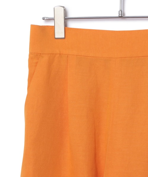 ADAM ET ROPE'（アダムエロペ）の「【アウトレット店舗・WEB限定】セルロースリネンバックイージースリットパンツ（その他パンツ・レディース・オレンジ/ベージュ系その他/ブルー系その他・FREE）」の6枚目の写真