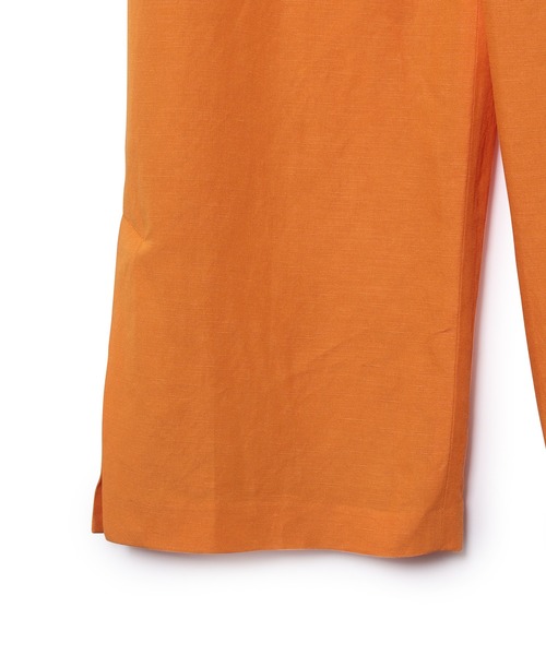 ADAM ET ROPE'（アダムエロペ）の「【アウトレット店舗・WEB限定】セルロースリネンバックイージースリットパンツ（その他パンツ・レディース・オレンジ/ベージュ系その他/ブルー系その他・FREE）」の7枚目の写真