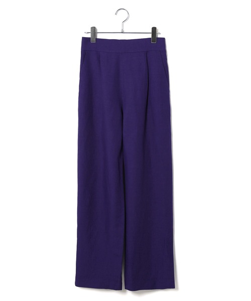 ADAM ET ROPE'（アダムエロペ）の「【アウトレット店舗・WEB限定】セルロースリネンバックイージースリットパンツ（その他パンツ・レディース・オレンジ/ベージュ系その他/ブルー系その他・FREE）」の17枚目の写真