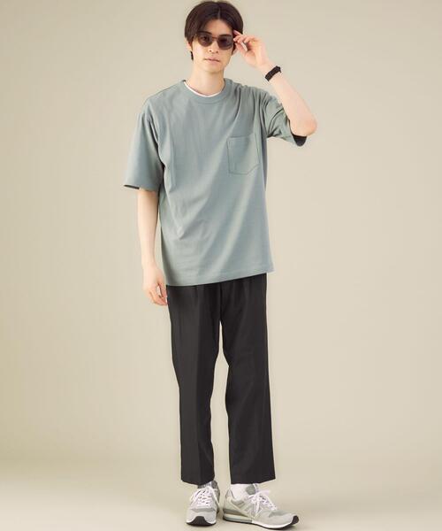 green label relaxing（グリーンレーベルリラクシング）の「CM ドライ TC 1プリーツ イージーパンツ 9分丈（その他パンツ・メンズ・ブラック/コバルトブルー/モカ・X-LARGE/MEDIUM/LARGE/SMALL）」の9枚目の写真