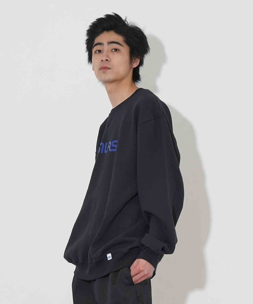SILAS（サイラス）の「SILASxRUSSELL SWEATSHIRT HUMAN FIGURE（スウェット・メンズ・アッシュ/ブラック/ネイビー・LARGE/X-LARGE/MEDIUM）」の4枚目の写真