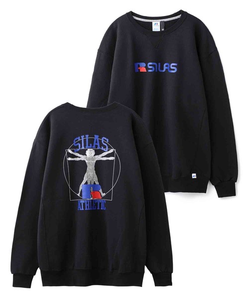 SILAS（サイラス）の「SILASxRUSSELL SWEATSHIRT HUMAN FIGURE（スウェット・メンズ・アッシュ/ブラック/ネイビー・LARGE/X-LARGE/MEDIUM）」の8枚目の写真