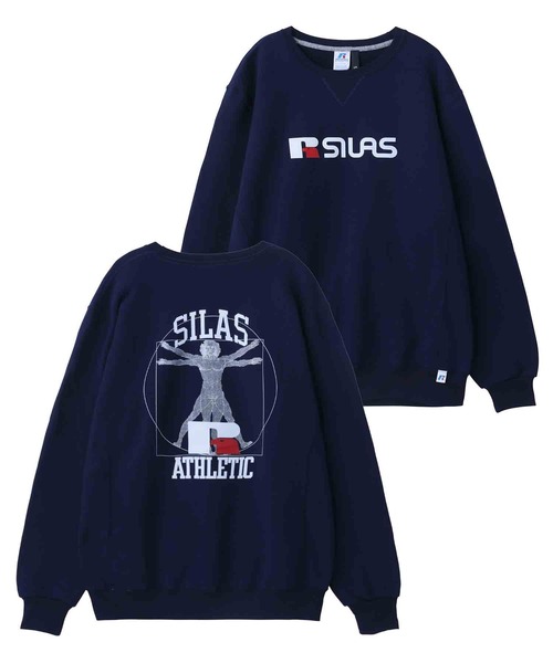 SILAS（サイラス）の「SILASxRUSSELL SWEATSHIRT HUMAN FIGURE（スウェット・メンズ・アッシュ/ブラック/ネイビー・LARGE/X-LARGE/MEDIUM）」の10枚目の写真