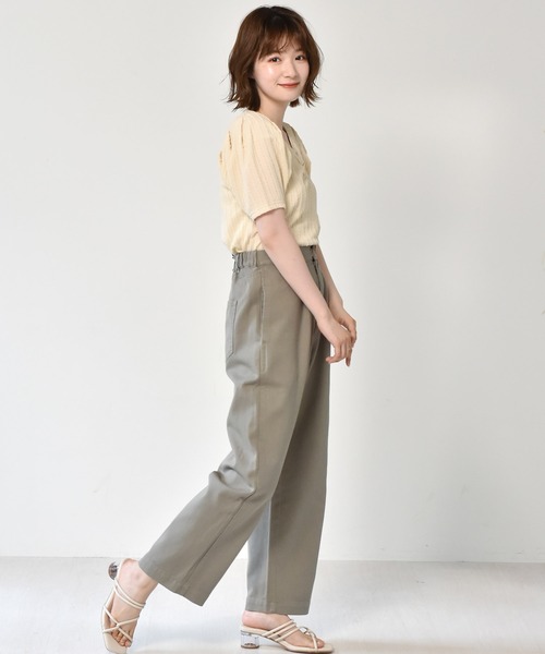 RETRO GIRL（レトロガール）の「コクーンルーズパンツ（デニムパンツ・レディース・グリーン/ライトブルー/ダークブルー/ベージュ・FREE）」の7枚目の写真