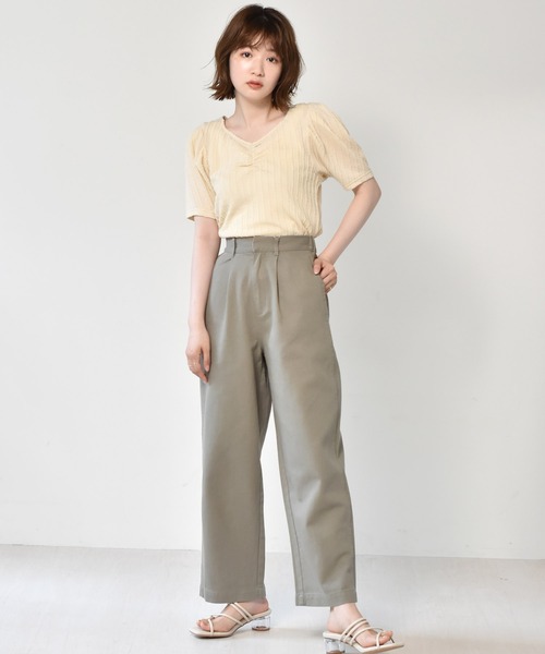 RETRO GIRL（レトロガール）の「コクーンルーズパンツ（デニムパンツ・レディース・グリーン/ライトブルー/ダークブルー/ベージュ・FREE）」の8枚目の写真