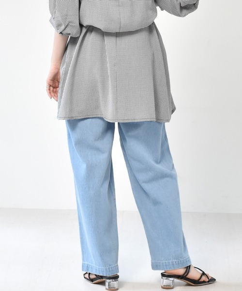 RETRO GIRL（レトロガール）の「コクーンルーズパンツ（デニムパンツ・レディース・グリーン/ライトブルー/ダークブルー/ベージュ・FREE）」の18枚目の写真