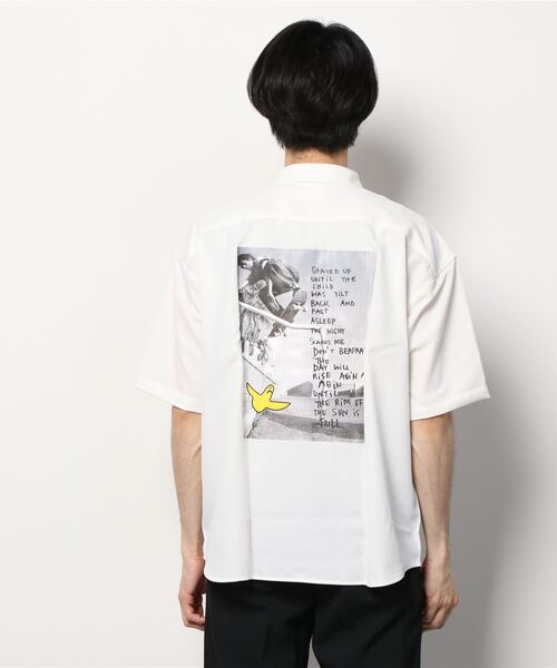Mark Gonzales（マーク・ゴンザレス）の「半袖ワークシャツ（シャツ/ブラウス・メンズ・ホワイト/ブラック/ベージュ・L/XL/M）」の19枚目の写真
