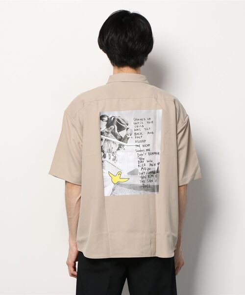 Mark Gonzales（マーク・ゴンザレス）の「半袖ワークシャツ（シャツ/ブラウス・メンズ・ホワイト/ブラック/ベージュ・L/XL/M）」の20枚目の写真