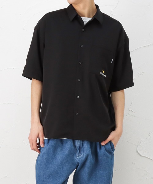 Mark Gonzales（マーク・ゴンザレス）の「半袖ワークシャツ（シャツ/ブラウス・メンズ・ホワイト/ブラック/ベージュ・L/XL/M）」の6枚目の写真