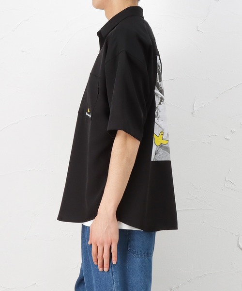 Mark Gonzales（マーク・ゴンザレス）の「半袖ワークシャツ（シャツ/ブラウス・メンズ・ホワイト/ブラック/ベージュ・L/XL/M）」の7枚目の写真
