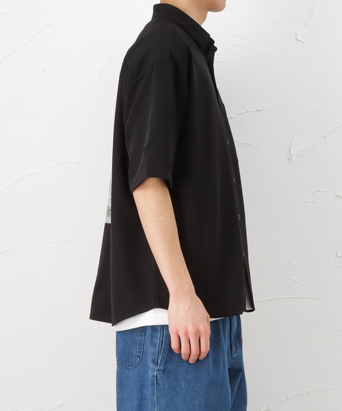 Mark Gonzales（マーク・ゴンザレス）の「半袖ワークシャツ（シャツ/ブラウス・メンズ・ホワイト/ブラック/ベージュ・L/XL/M）」の8枚目の写真