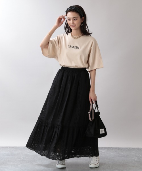 RAGEBLUE(レイジブルー)の「コットンレーススカート/954967(スカート・レディース・ホワイト/ブラック・FREE)」の7枚目の写真