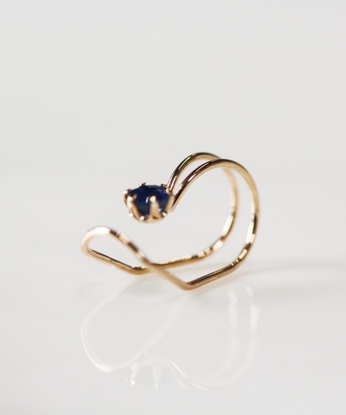 cui-cui(キュイキュイ)の「天然石イヤーカフ | K10YG(イヤーカフ・レディース・レッド/グリーン/ブルー・FREE)」の10枚目の写真