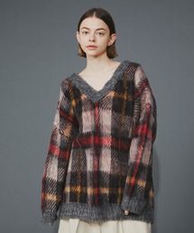 F/CE.  | F/CE. MOHAIR CHECK PO / エフシーイー モヘヤ チェック プルオーバー(ニット/セーター)