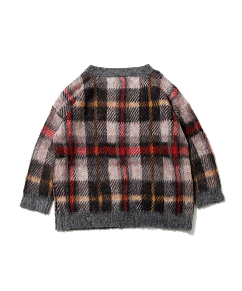 F/CE. (エフシーイー)の「F/CE. MOHAIR CHECK PO / エフシーイー モヘヤ チェック プルオーバー(ニット/セーター・レディース・ブラック/レッド・FREE)」の5枚目の写真