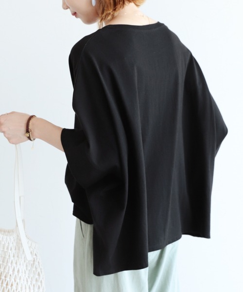 reca（レカ）の「ドルマンワイドカットソー（Tシャツ/カットソー・レディース・オフホワイト/ブラック/グレイッシュベージュ・FREE）」の16枚目の写真