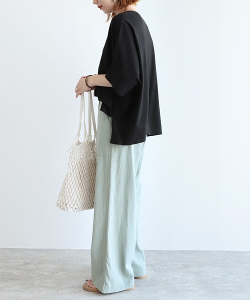 reca（レカ）の「ドルマンワイドカットソー（Tシャツ/カットソー・レディース・オフホワイト/ブラック/グレイッシュベージュ・FREE）」の20枚目の写真