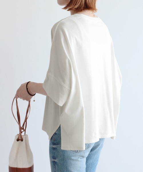 reca（レカ）の「ドルマンワイドカットソー（Tシャツ/カットソー・レディース・オフホワイト/ブラック/グレイッシュベージュ・FREE）」の11枚目の写真