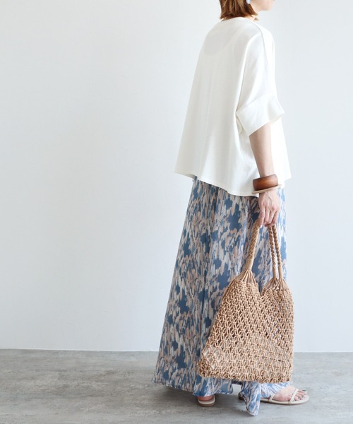 reca（レカ）の「ドルマンワイドカットソー（Tシャツ/カットソー・レディース・オフホワイト/ブラック/グレイッシュベージュ・FREE）」の18枚目の写真