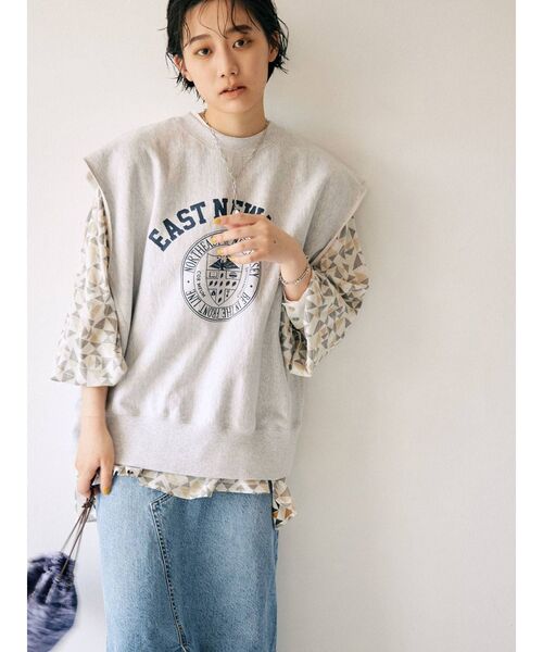 Ungrid（アングリッド）の「ノーカラーモダン柄シャツ（シャツ/ブラウス・レディース・ブラウン/カーキ・FREE）」の10枚目の写真