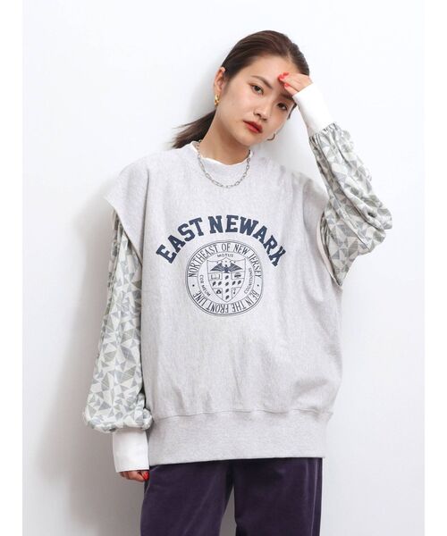 Ungrid（アングリッド）の「ノーカラーモダン柄シャツ（シャツ/ブラウス・レディース・ブラウン/カーキ・FREE）」の8枚目の写真