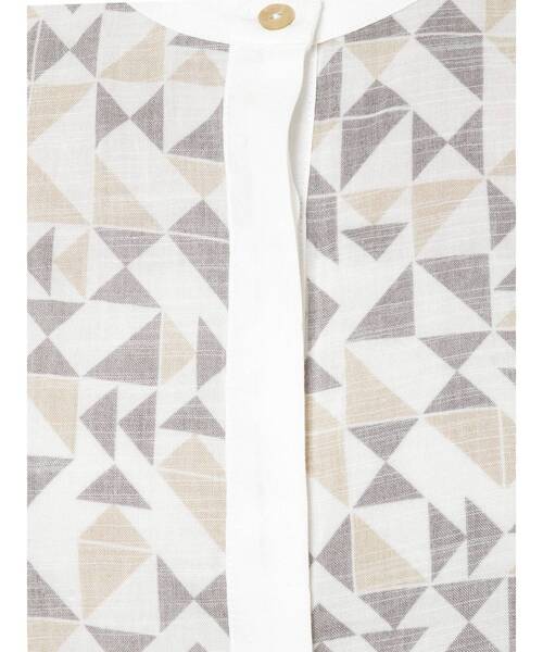 Ungrid（アングリッド）の「ノーカラーモダン柄シャツ（シャツ/ブラウス・レディース・ブラウン/カーキ・FREE）」の13枚目の写真