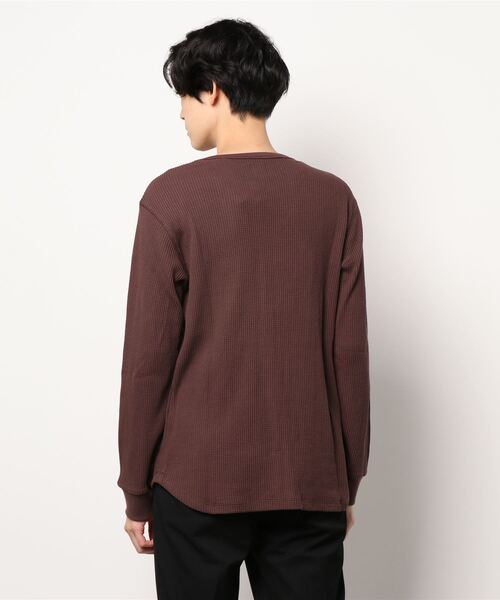 KRIFF MAYER(クリフメイヤー)の「サーマル指貫きロンTEE(Tシャツ/カットソー・メンズ・ブラック/ネイビー/ブラウン/グレー/オフホワイト/カラフル・SMALL/MEDIUM/LARGE/X-LARGE)」の7枚目の写真