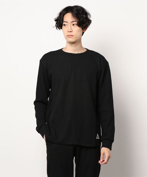 KRIFF MAYER(クリフメイヤー)の「サーマル指貫きロンTEE(Tシャツ/カットソー・メンズ・ブラック/ネイビー/ブラウン/グレー/オフホワイト/カラフル・SMALL/MEDIUM/LARGE/X-LARGE)」の9枚目の写真