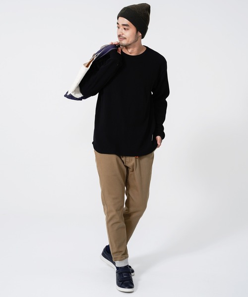 KRIFF MAYER(クリフメイヤー)の「サーマル指貫きロンTEE(Tシャツ/カットソー・メンズ・ブラック/ネイビー/ブラウン/グレー/オフホワイト/カラフル・SMALL/MEDIUM/LARGE/X-LARGE)」の16枚目の写真